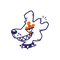 Mascota Griza Ginger Head pe fundal transparent