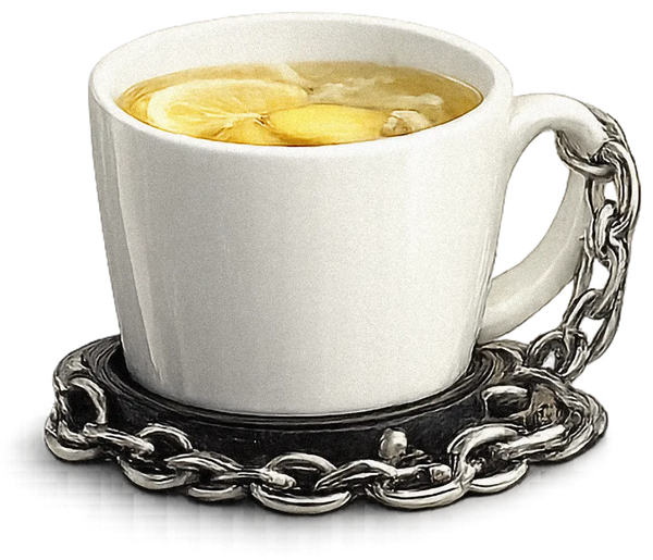 Griza Infusion: hot ginger drink made with Griza ginger base and lemon